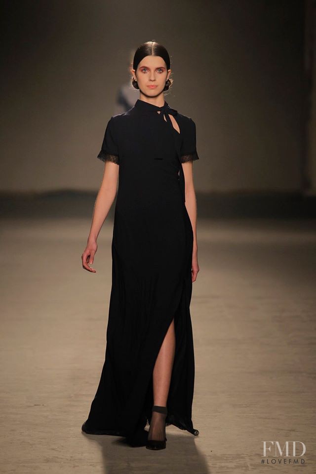 Carolina Capitao featured in  the Katty Xiomara fashion show for Autumn/Winter 2015