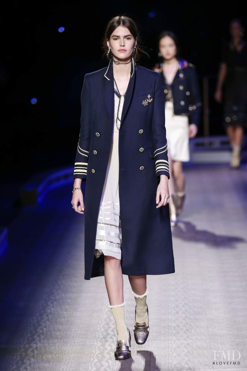 Vanessa Moody featured in  the Tommy Hilfiger fashion show for Autumn/Winter 2016