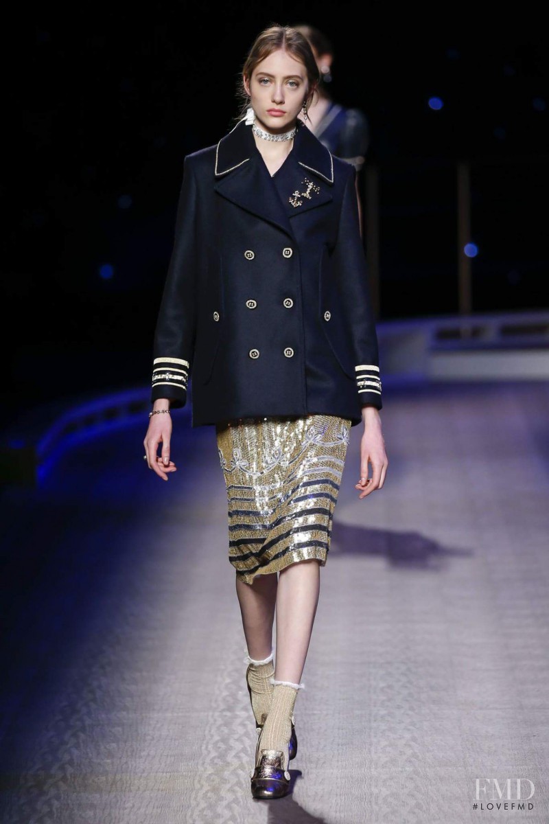 Odette Pavlova featured in  the Tommy Hilfiger fashion show for Autumn/Winter 2016