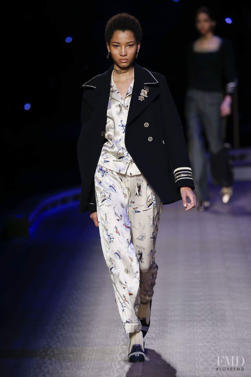 Lineisy Montero featured in  the Tommy Hilfiger fashion show for Autumn/Winter 2016