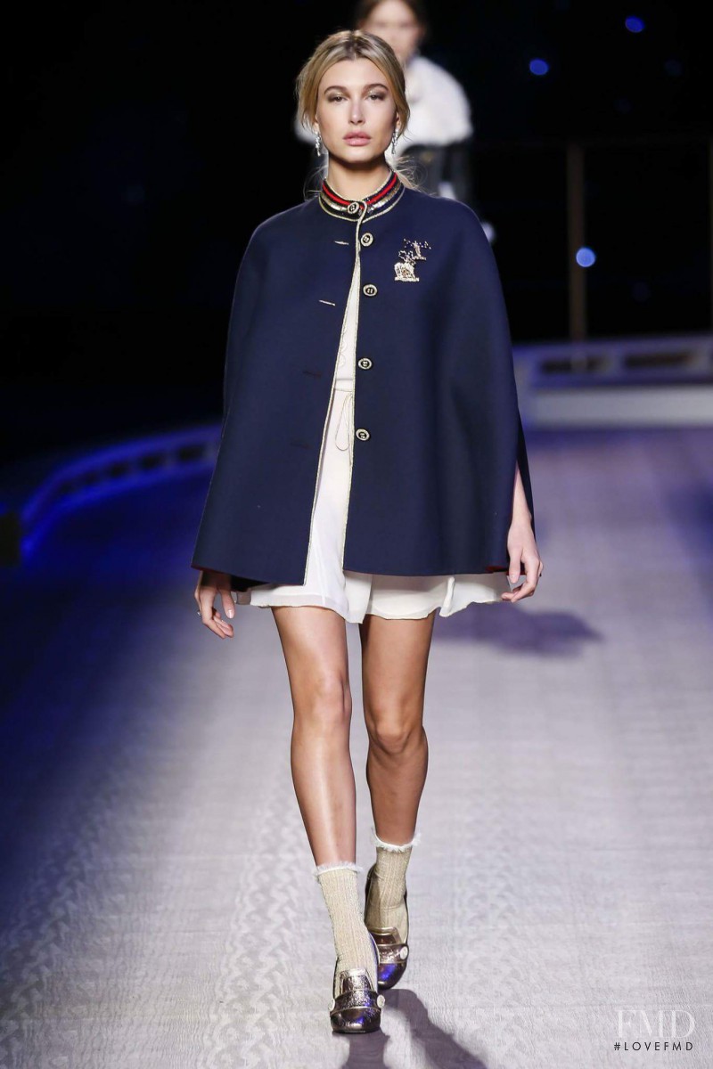 Hailey Baldwin Bieber featured in  the Tommy Hilfiger fashion show for Autumn/Winter 2016