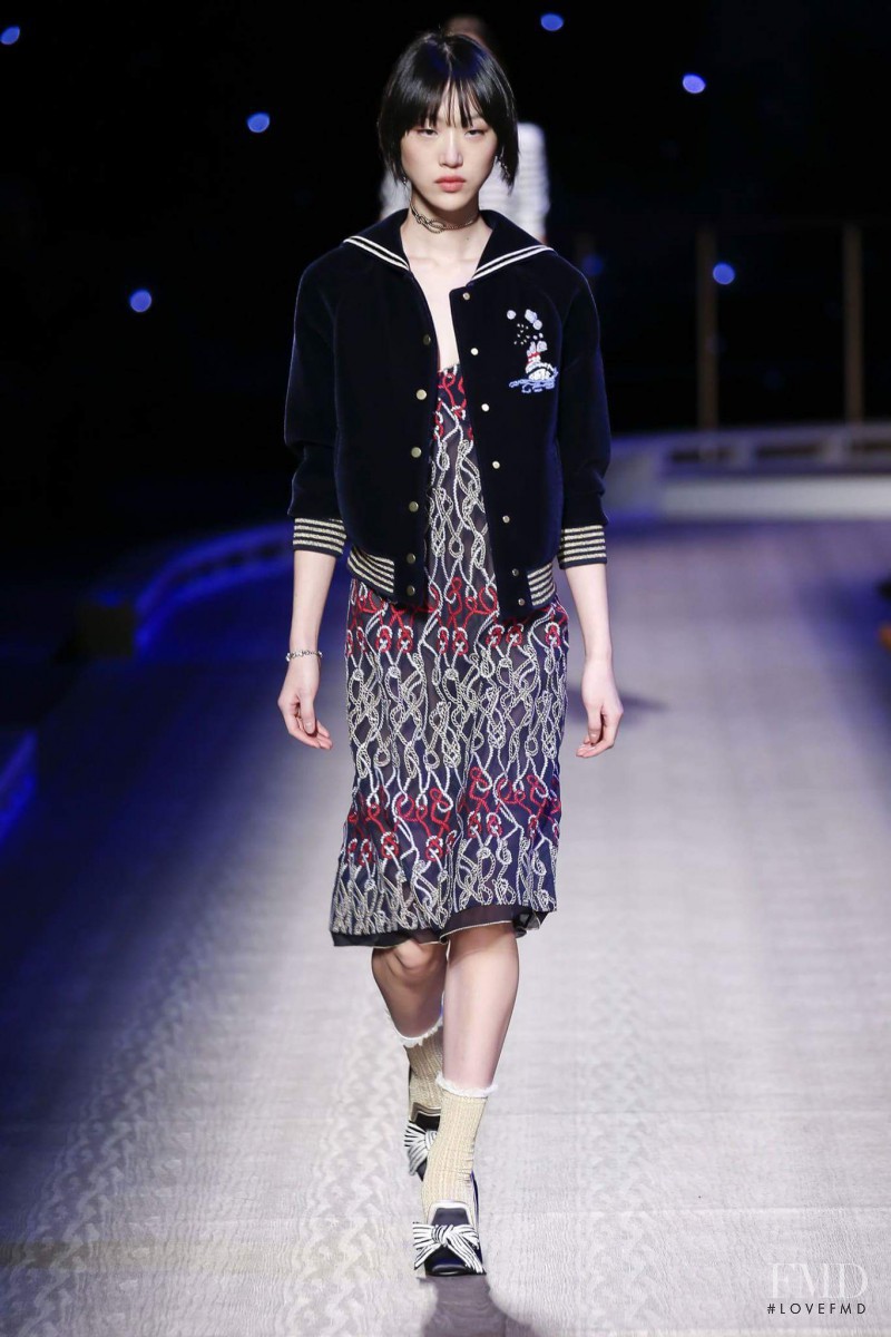 So Ra Choi featured in  the Tommy Hilfiger fashion show for Autumn/Winter 2016