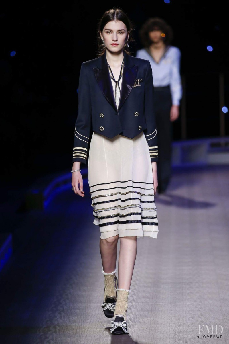 Irina Djuranovic featured in  the Tommy Hilfiger fashion show for Autumn/Winter 2016