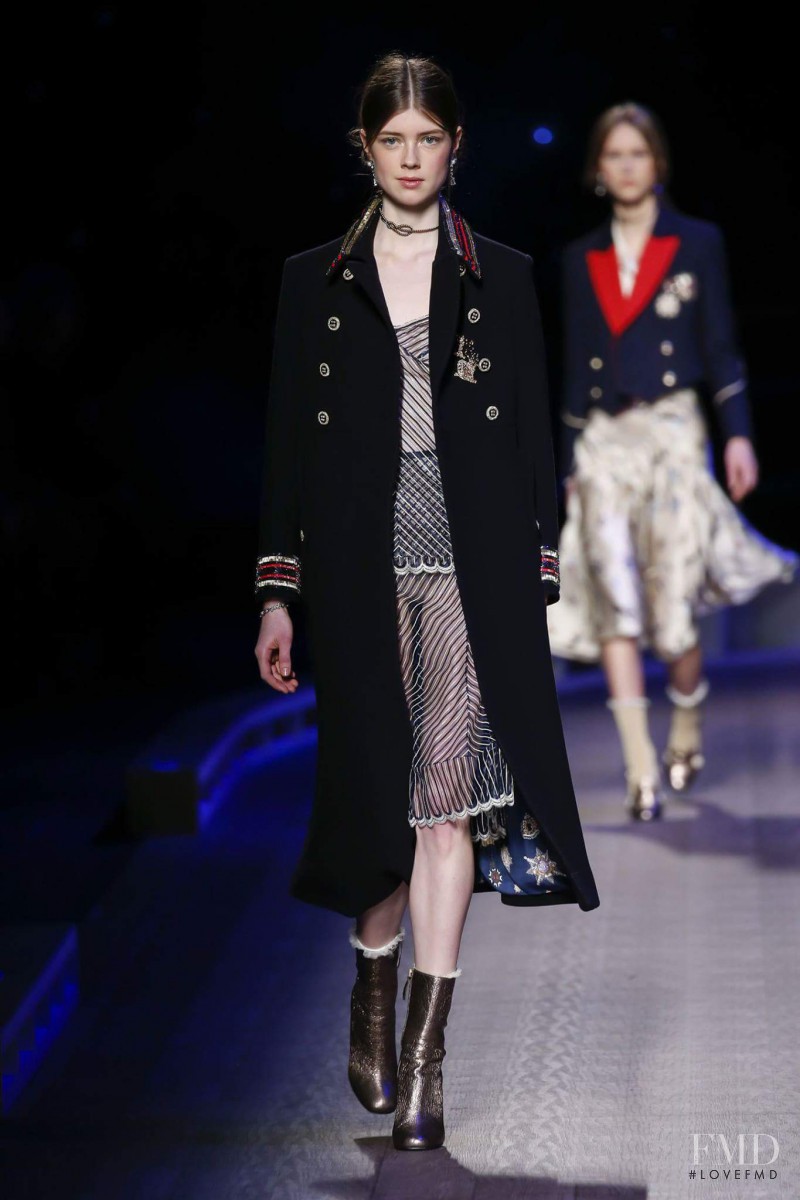 Jessica Burley featured in  the Tommy Hilfiger fashion show for Autumn/Winter 2016