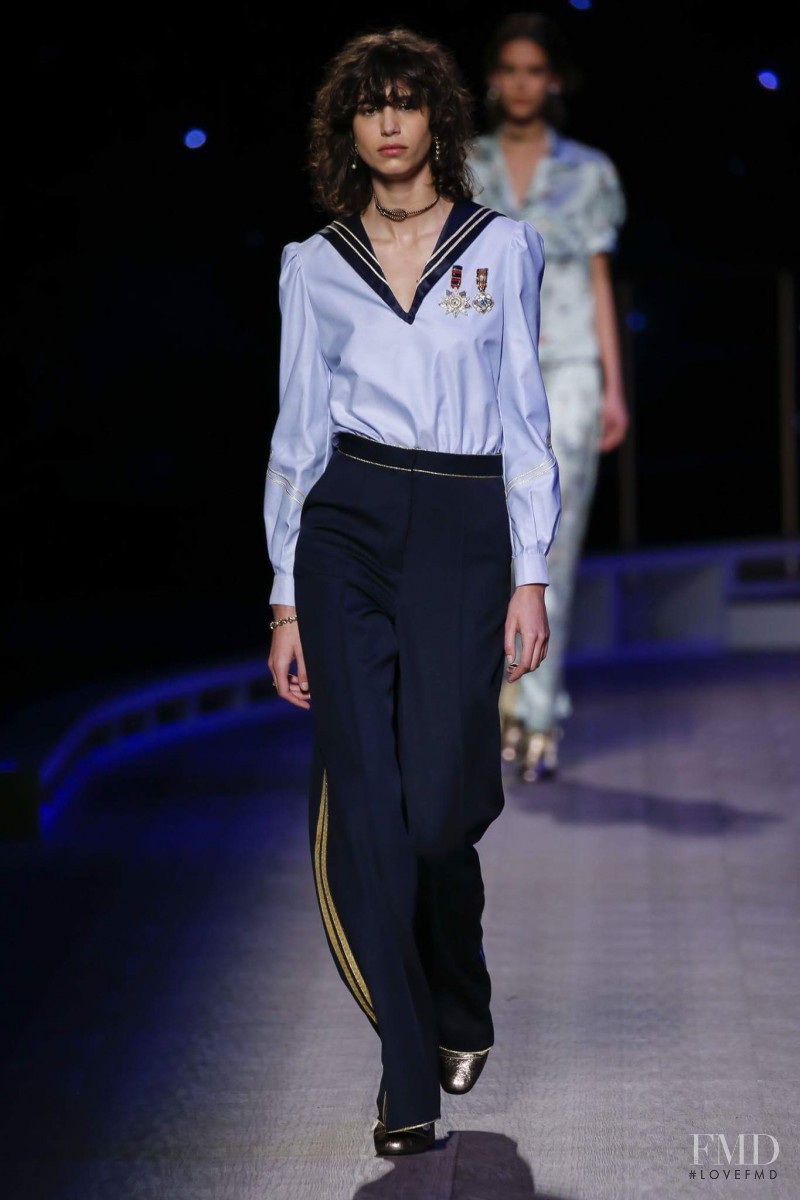 Mica Arganaraz featured in  the Tommy Hilfiger fashion show for Autumn/Winter 2016