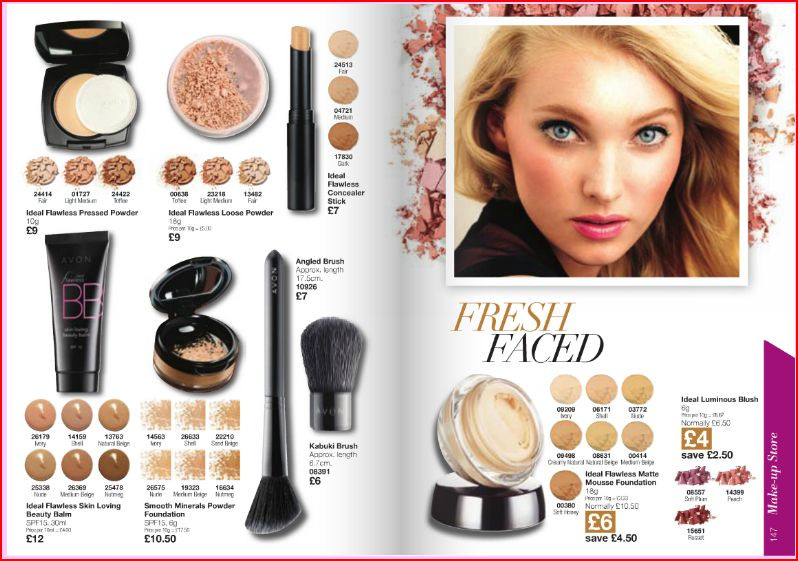 Elsa Hosk featured in  the AVON Femme Fatal catalogue for Autumn/Winter 2013