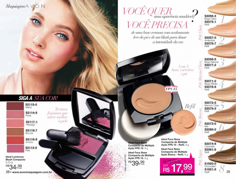 Elsa Hosk featured in  the AVON Femme Fatal catalogue for Autumn/Winter 2013