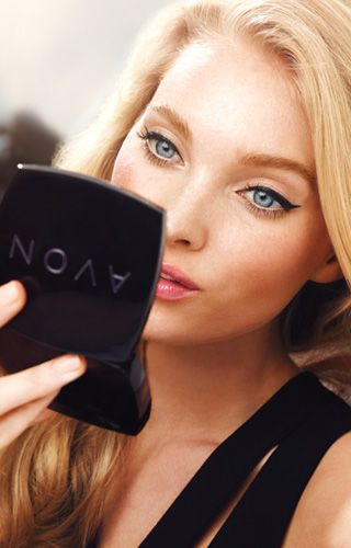 Elsa Hosk featured in  the AVON Femme Fatal catalogue for Autumn/Winter 2013