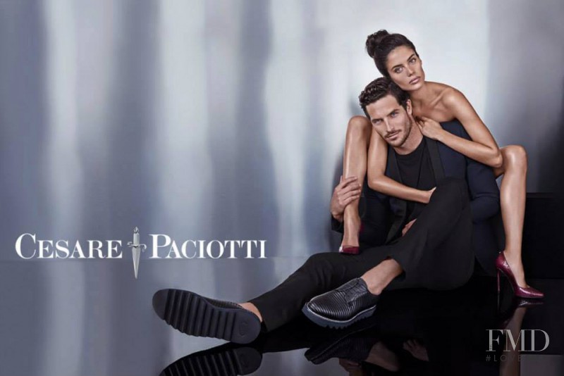 Sara Sampaio featured in  the Cesare Paciotti advertisement for Autumn/Winter 2015