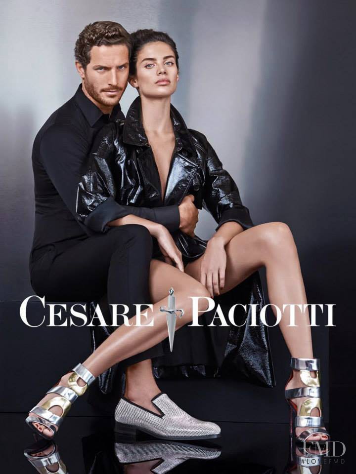 Sara Sampaio featured in  the Cesare Paciotti advertisement for Autumn/Winter 2015