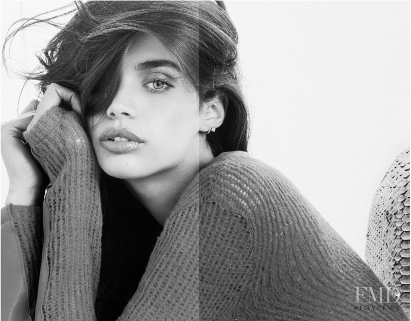 Sara Sampaio featured in  the Texture by Sunaj lookbook for Autumn/Winter 2015