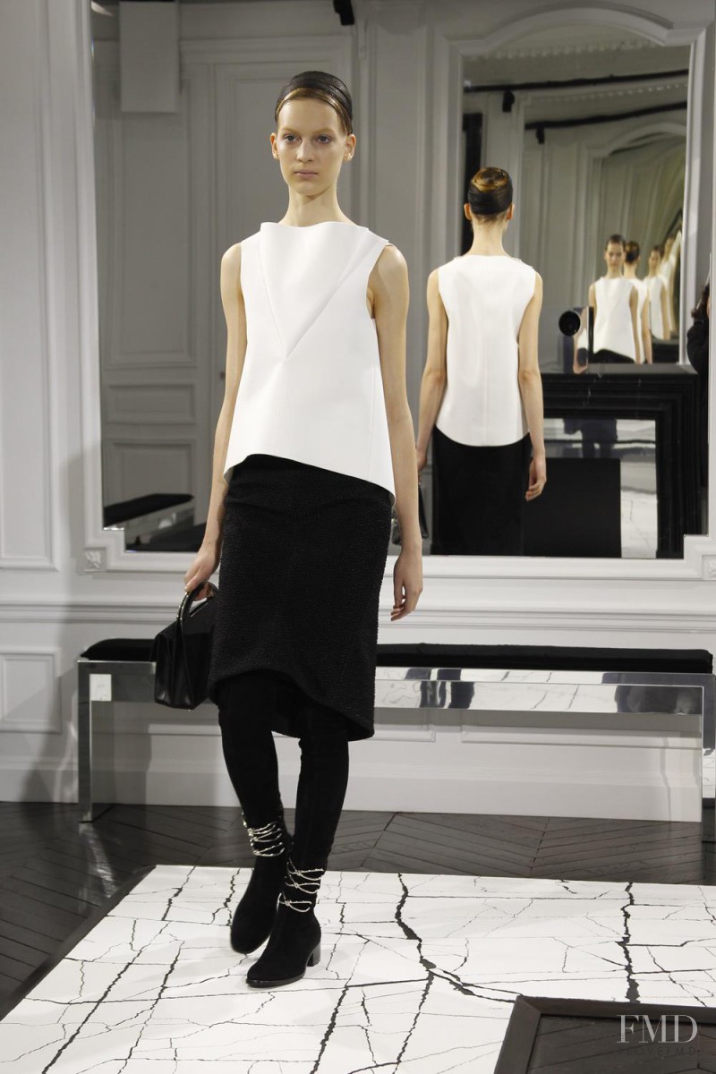 Vanessa Axente featured in  the Balenciaga fashion show for Autumn/Winter 2013