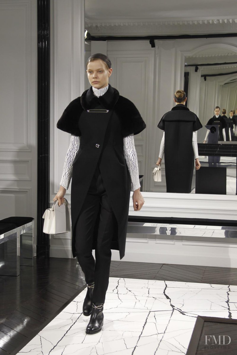 Carolin Loosen featured in  the Balenciaga fashion show for Autumn/Winter 2013