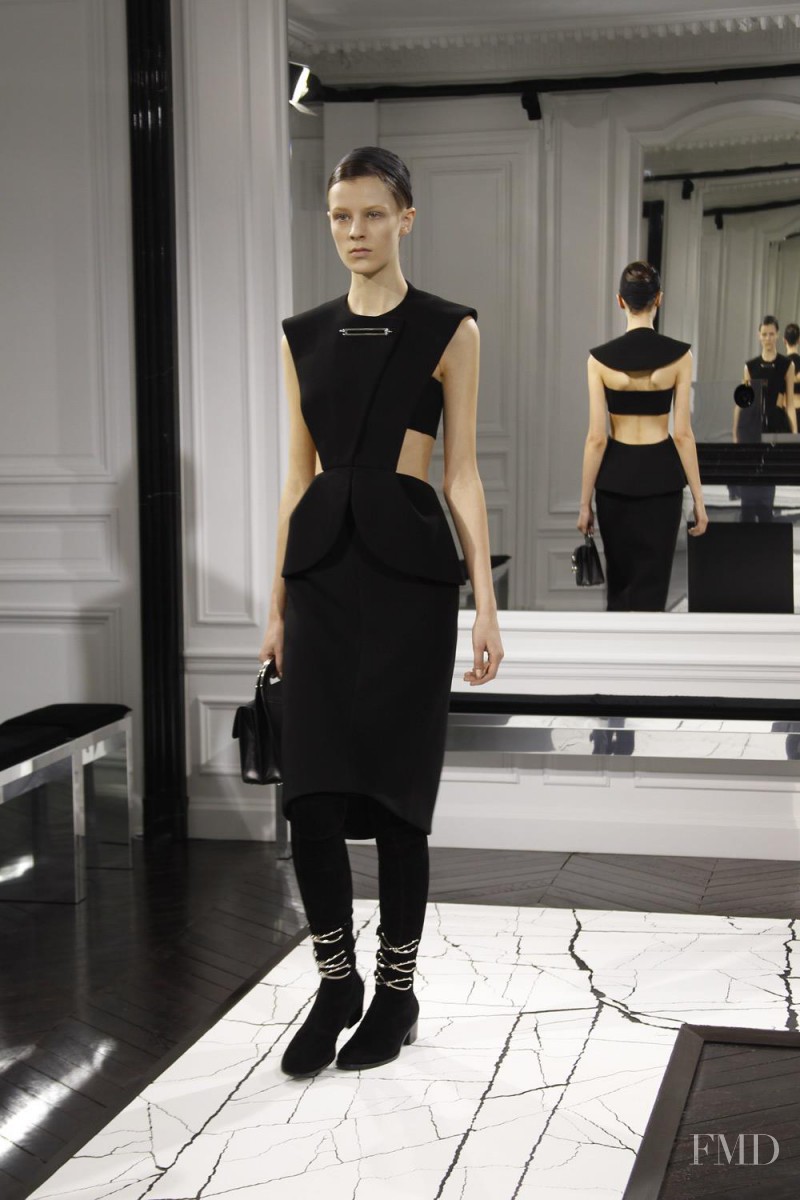 Kayley Chabot featured in  the Balenciaga fashion show for Autumn/Winter 2013