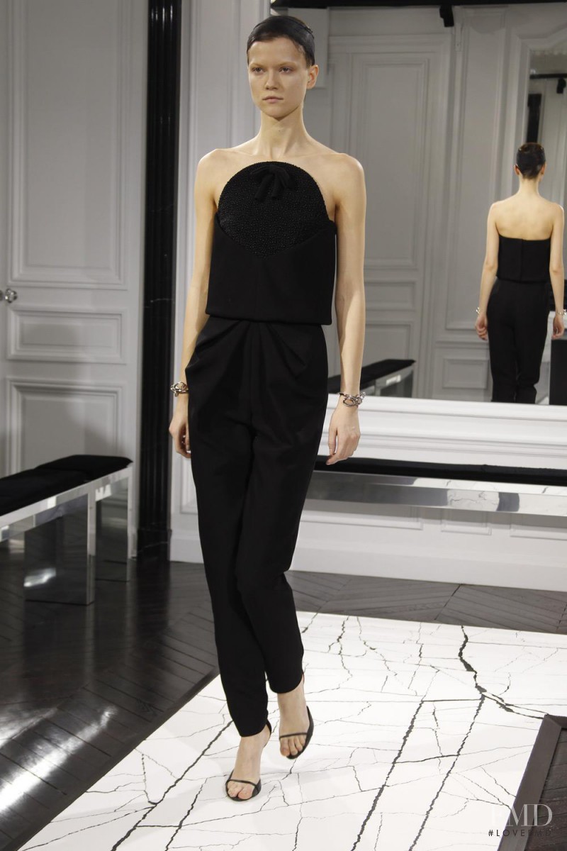 Kasia Struss featured in  the Balenciaga fashion show for Autumn/Winter 2013