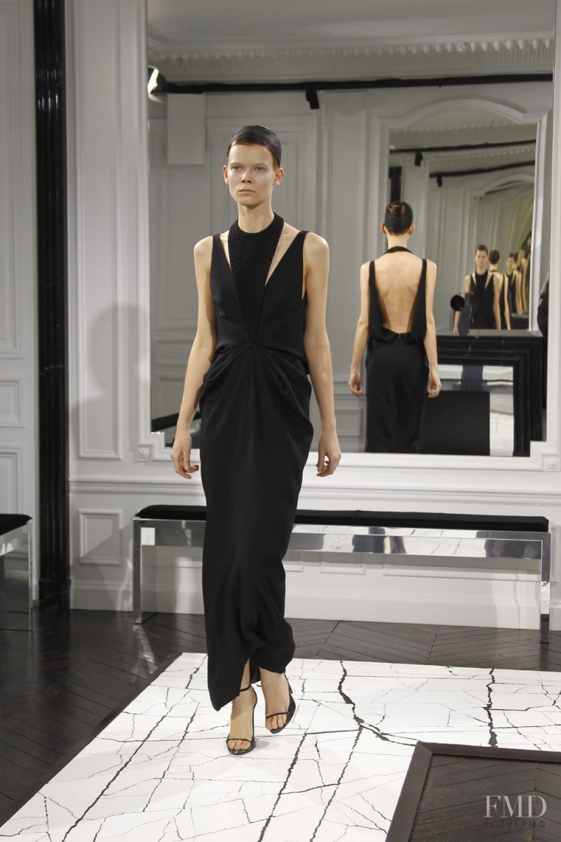 Irina Kravchenko featured in  the Balenciaga fashion show for Autumn/Winter 2013
