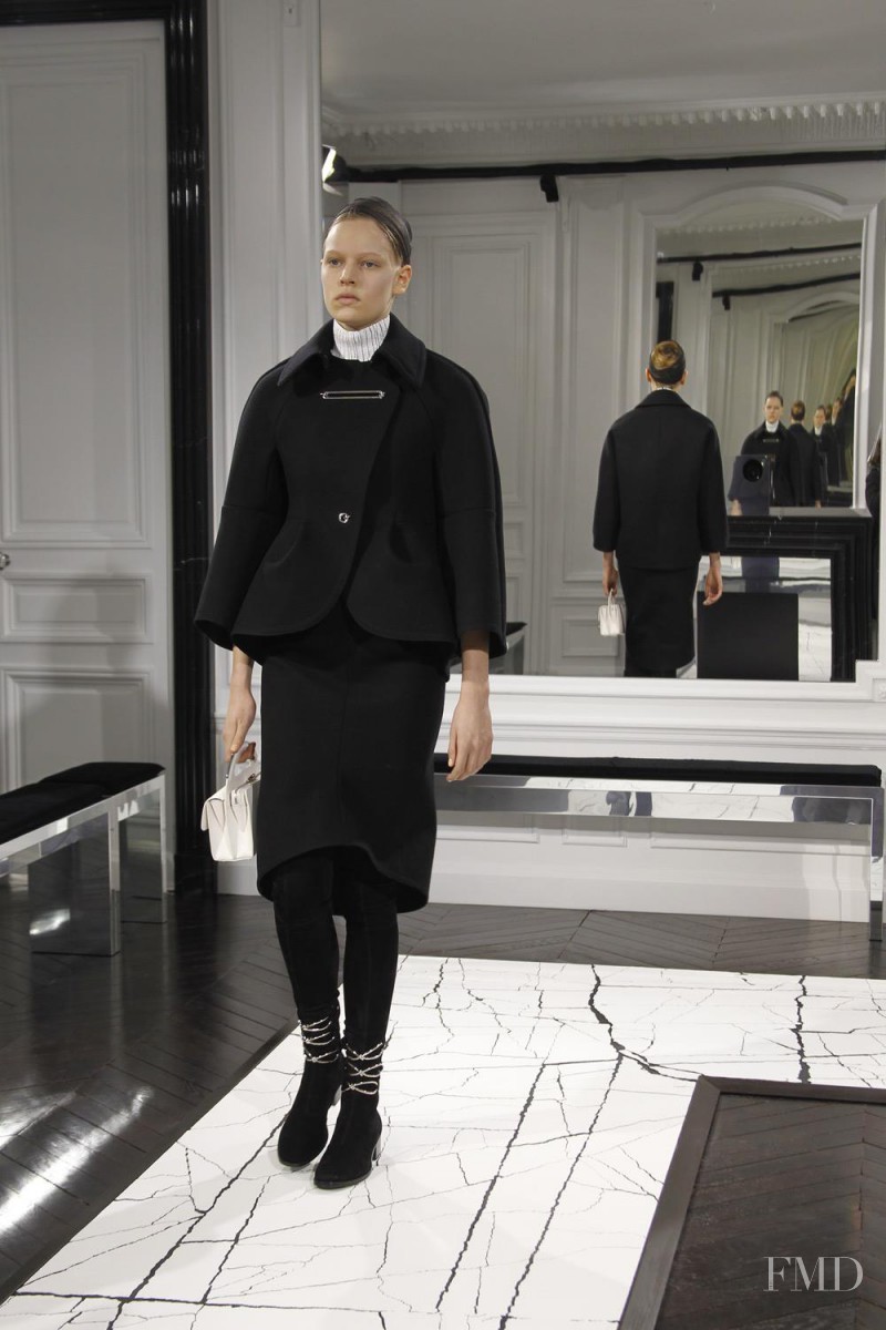 Marieke van de Braak featured in  the Balenciaga fashion show for Autumn/Winter 2013