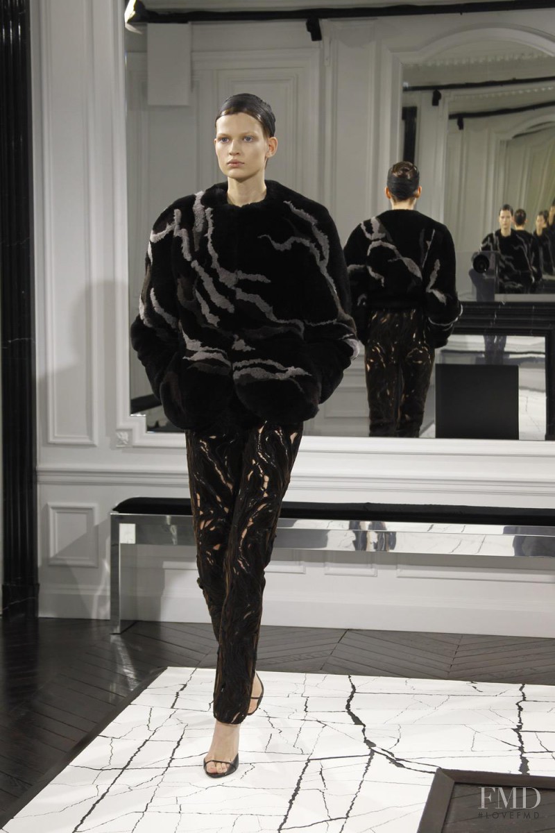 Bette Franke featured in  the Balenciaga fashion show for Autumn/Winter 2013