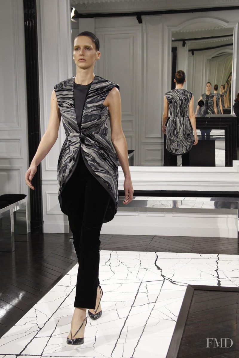 Sara Steiner featured in  the Balenciaga fashion show for Autumn/Winter 2013