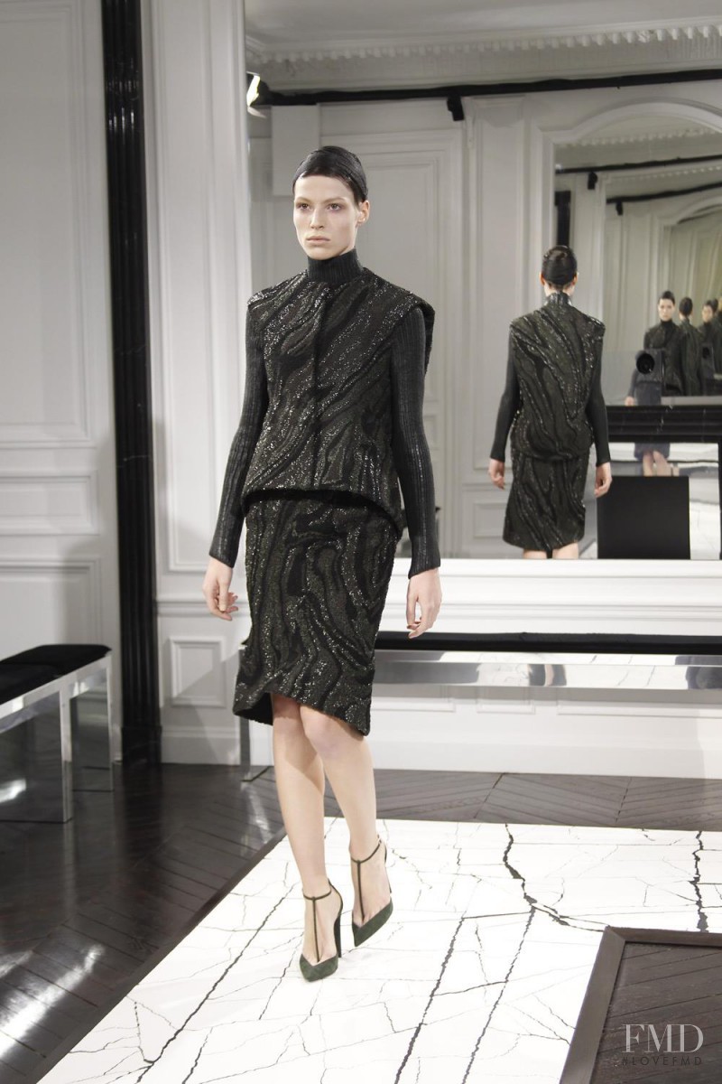 Lauren English featured in  the Balenciaga fashion show for Autumn/Winter 2013