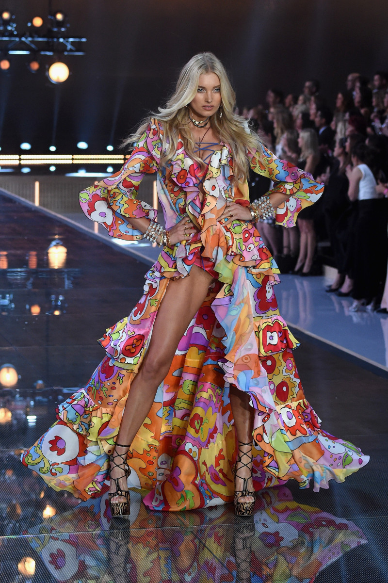 Elsa Hosk featured in  the Victoria\'s Secret fashion show for Christmas 2015