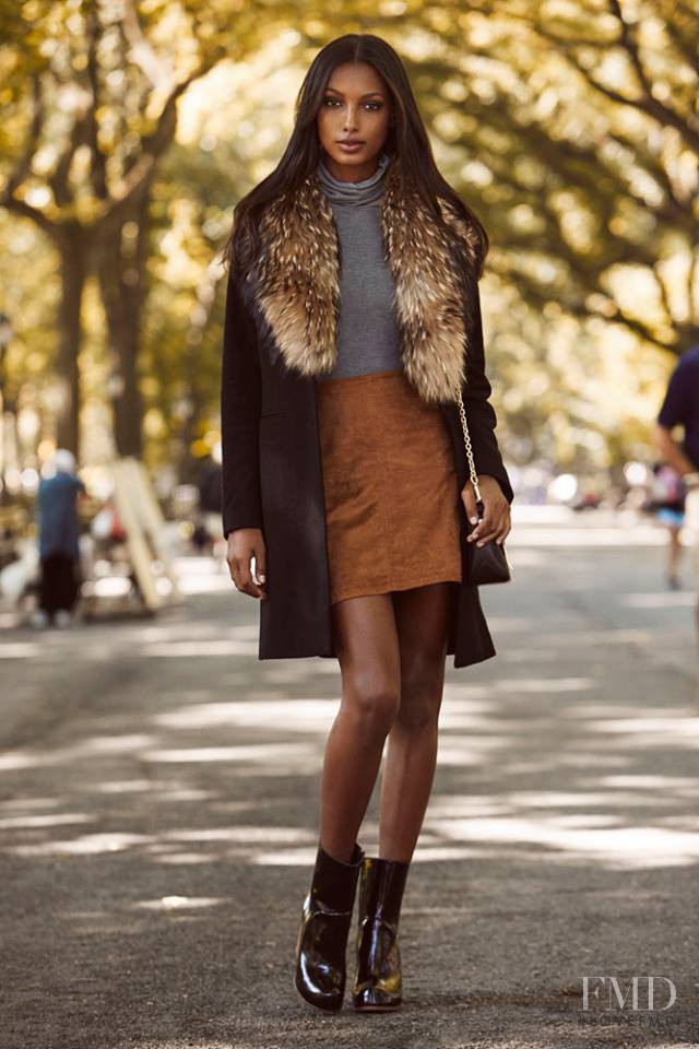 Jasmine Tookes featured in  the REVOLVE lookbook for Autumn/Winter 2015