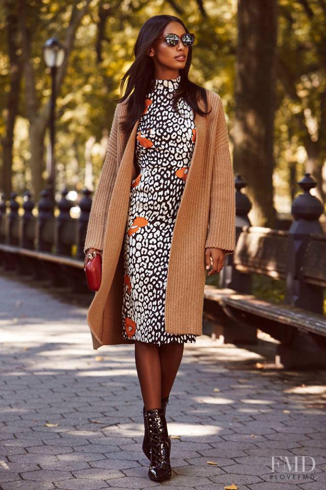 Jasmine Tookes featured in  the REVOLVE lookbook for Autumn/Winter 2015