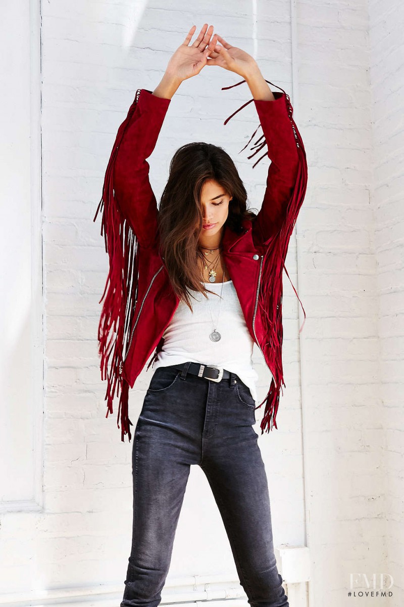 Sara Sampaio featured in  the Urban Outfitters catalogue for Autumn/Winter 2015