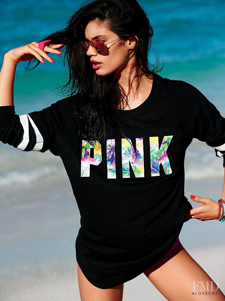 Sara Sampaio featured in  the Victoria\'s Secret PINK Swim catalogue for Spring/Summer 2015