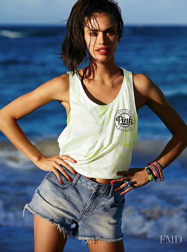 Sara Sampaio featured in  the Victoria\'s Secret PINK Swim catalogue for Spring/Summer 2015