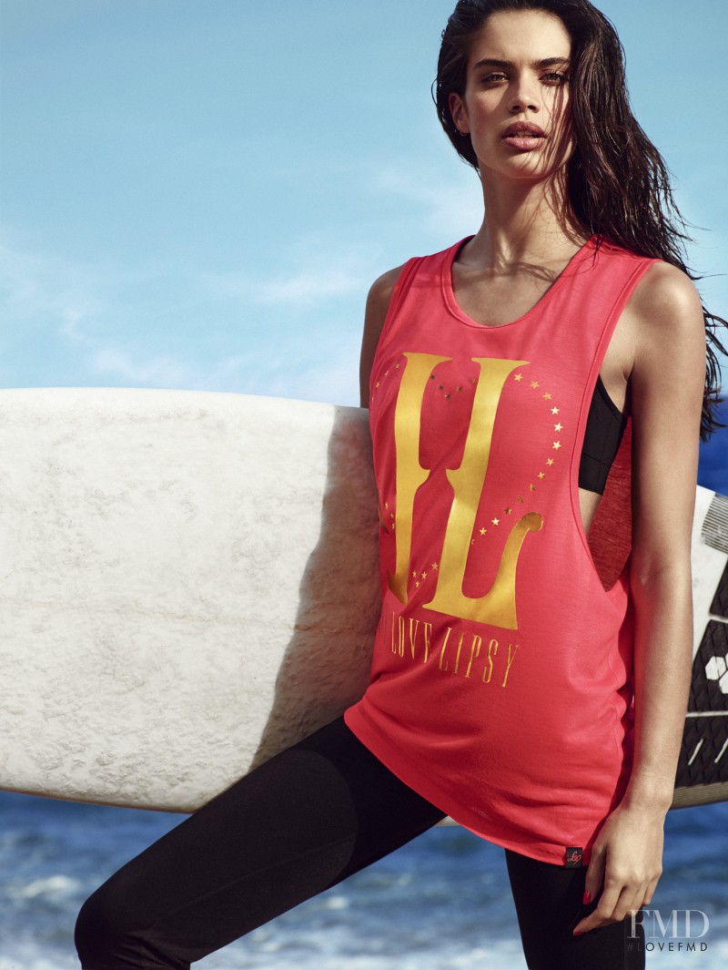 Sara Sampaio featured in  the Lipsy Sportswear catalogue for Spring/Summer 2015