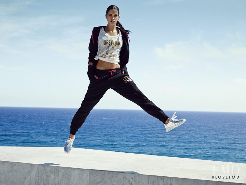 Sara Sampaio featured in  the Lipsy Sportswear catalogue for Spring/Summer 2015