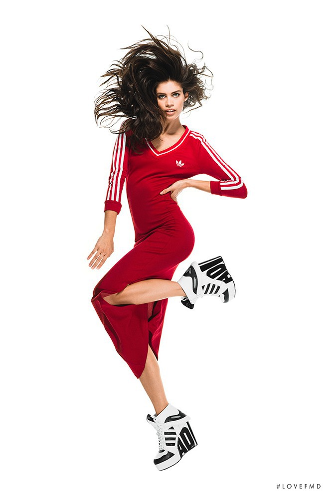 Sara Sampaio featured in  the Adidas Originals x Jeremy Scott advertisement for Autumn/Winter 2014