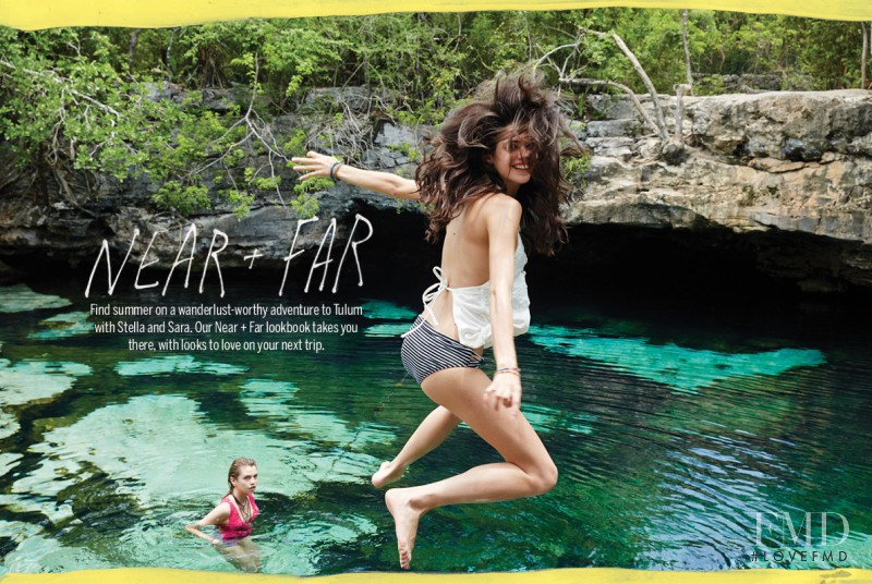 Sara Sampaio featured in  the Urban Outfitters Near + Far catalogue for Summer 2014