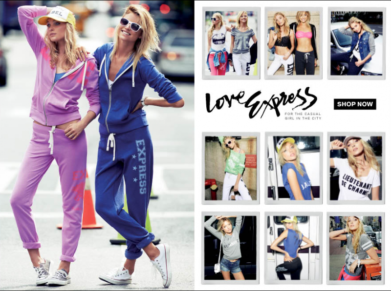 Elsa Hosk featured in  the Express catalogue for Autumn/Winter 2013