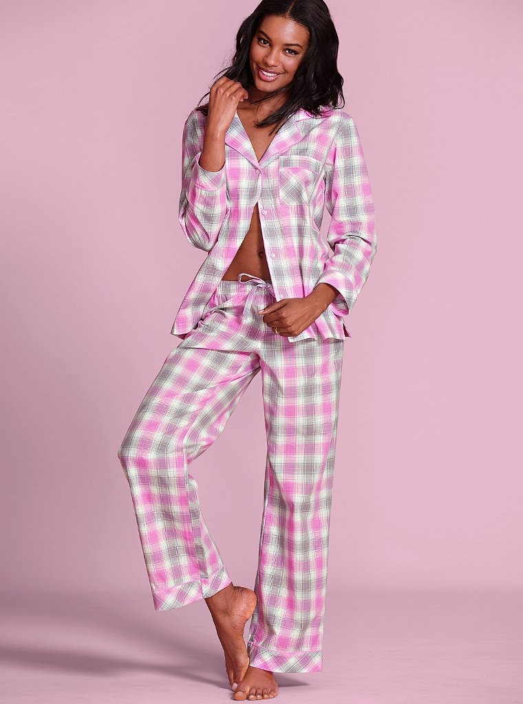 Sharam Diniz featured in  the Victoria\'s Secret Sleepwear catalogue for Autumn/Winter 2013