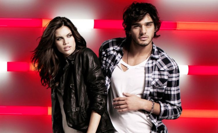 Victoria Lee featured in  the Armani Exchange advertisement for Holiday 2011