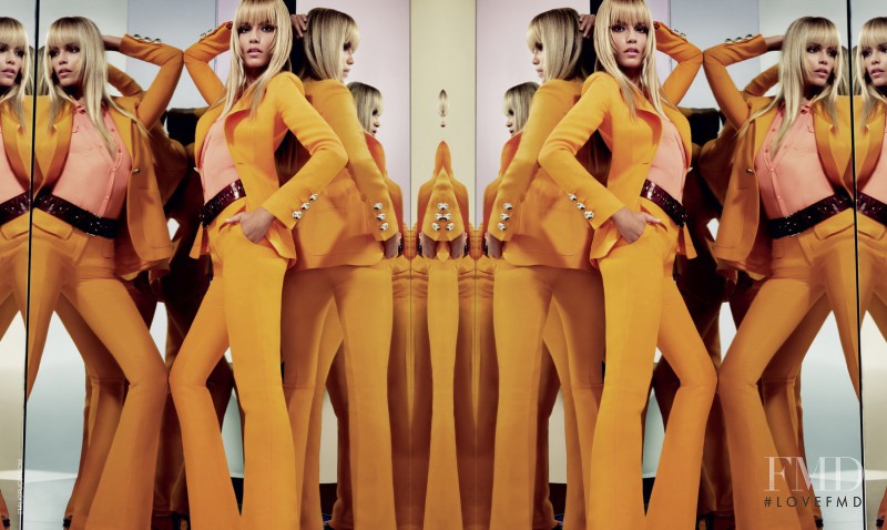 Natasha Poly featured in  the Pucci advertisement for Spring/Summer 2015