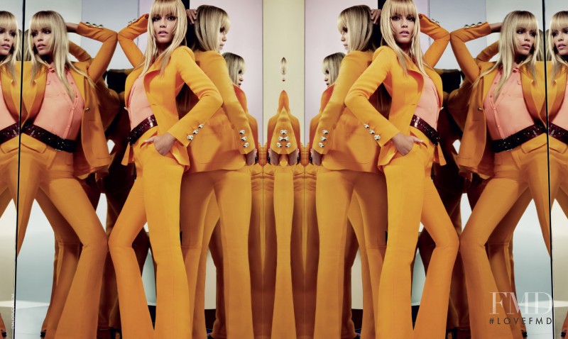 Natasha Poly featured in  the Pucci advertisement for Spring/Summer 2015