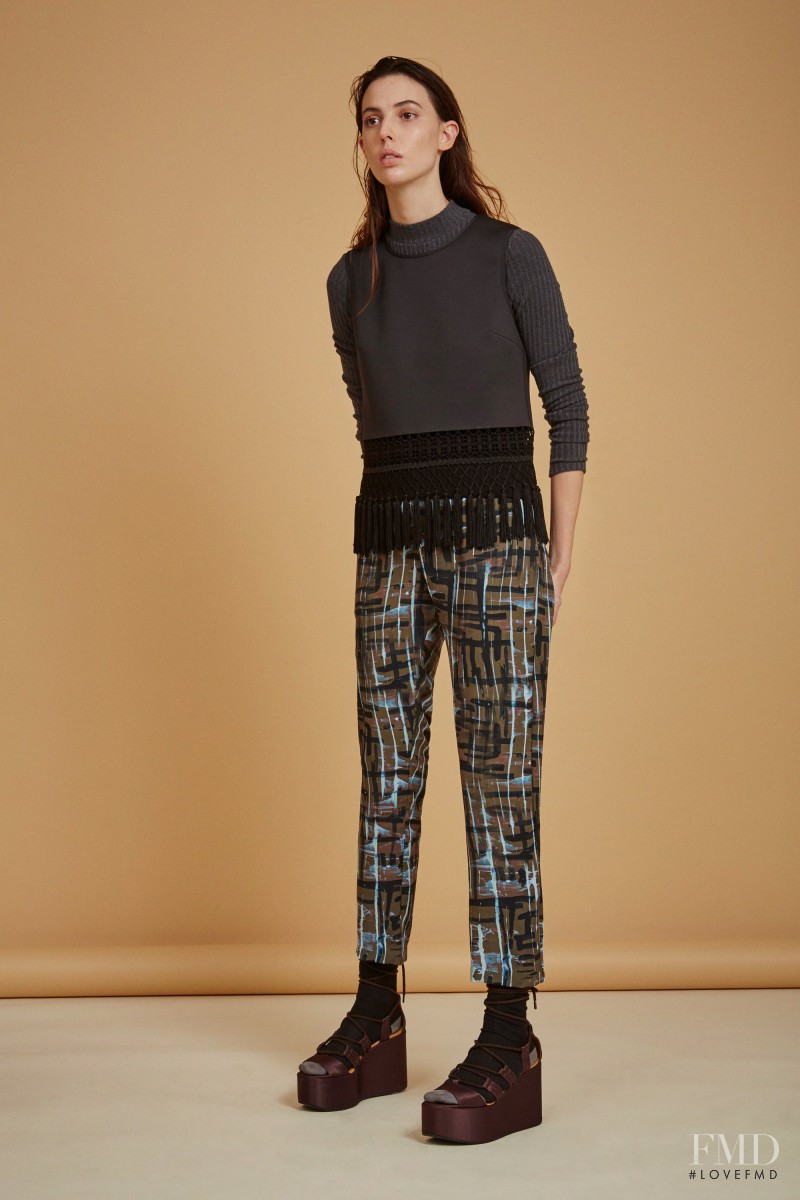 Ruby Aldridge featured in  the Clover Canyon lookbook for Pre-Fall 2016