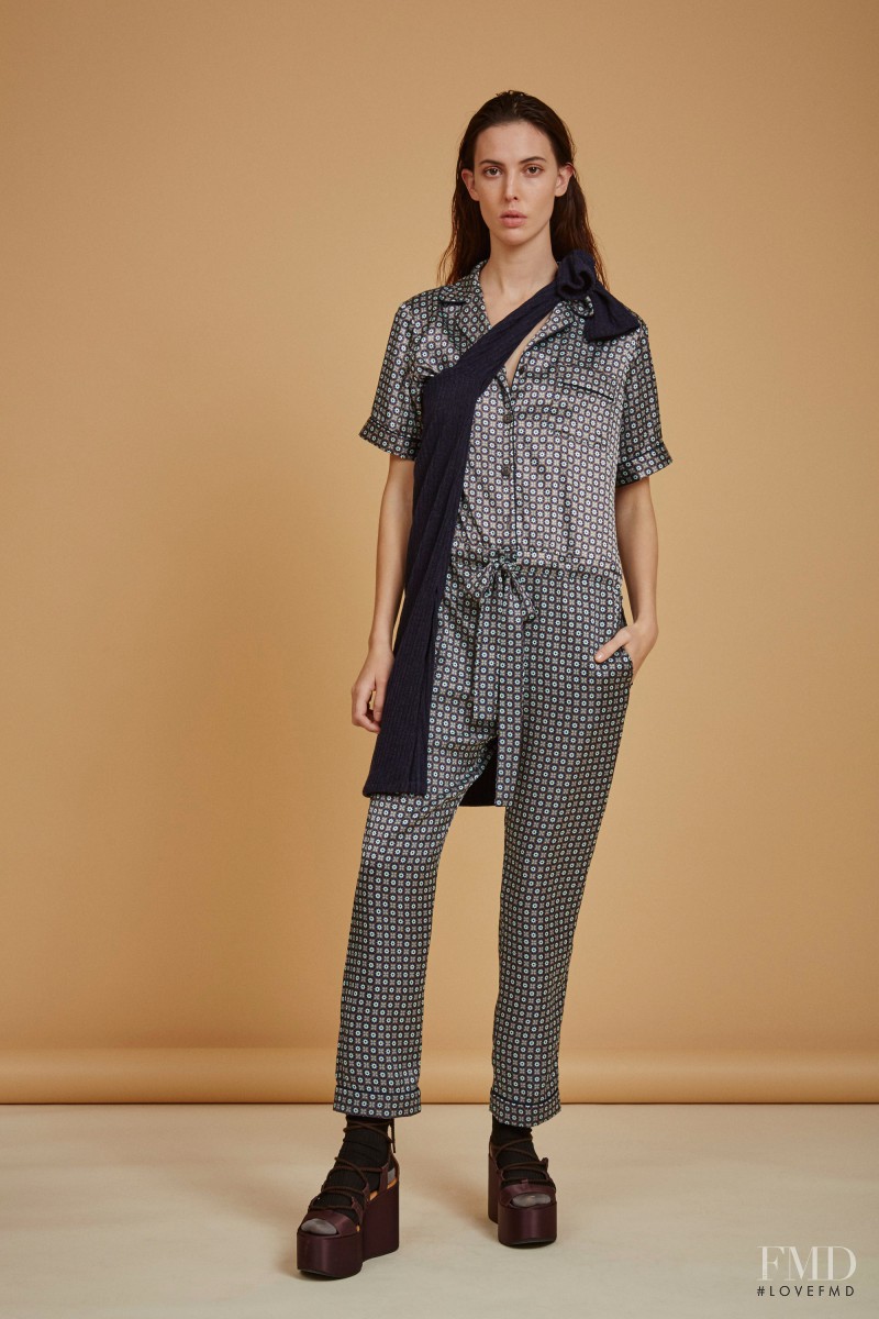 Ruby Aldridge featured in  the Clover Canyon lookbook for Pre-Fall 2016