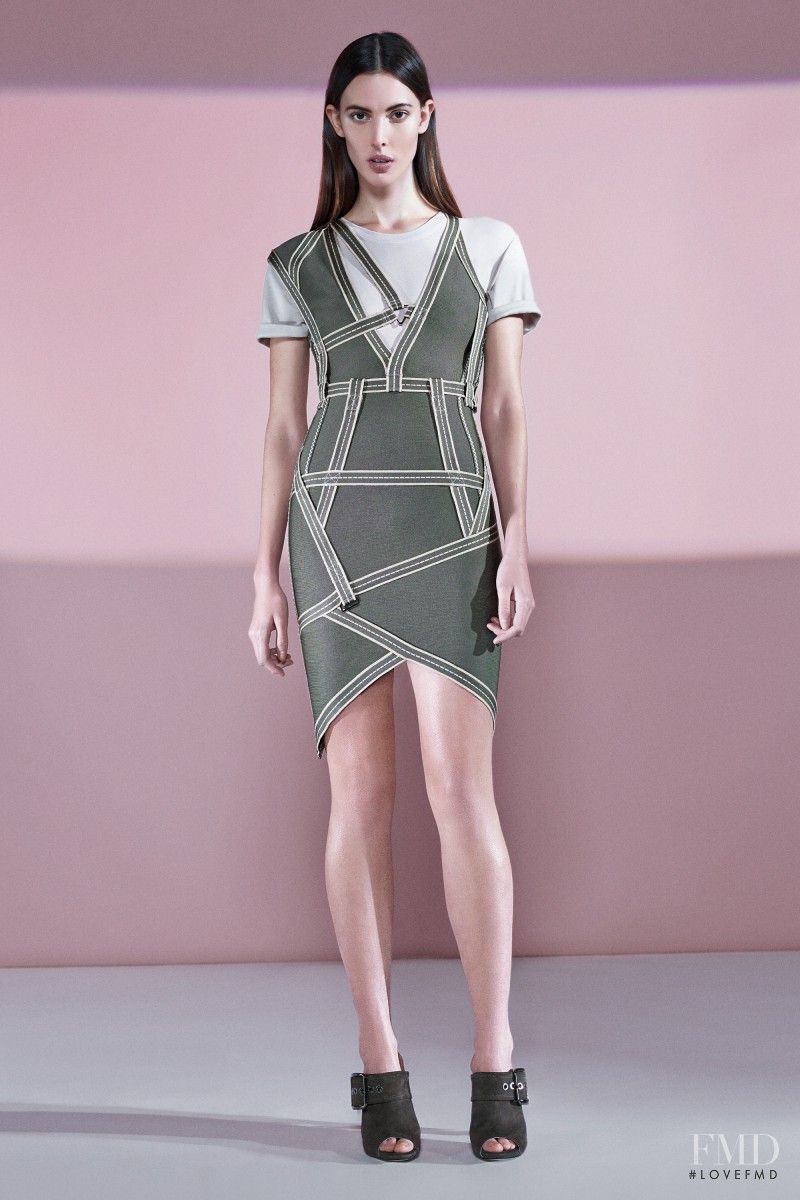 Ruby Aldridge featured in  the Herve Leger lookbook for Pre-Fall 2016