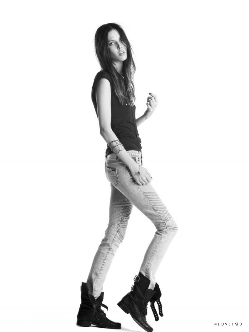 Ruby Aldridge featured in  the Able Jeans advertisement for Spring/Summer 2011