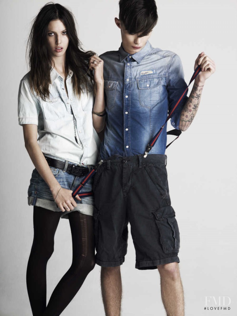 Ruby Aldridge featured in  the Able Jeans advertisement for Spring/Summer 2011