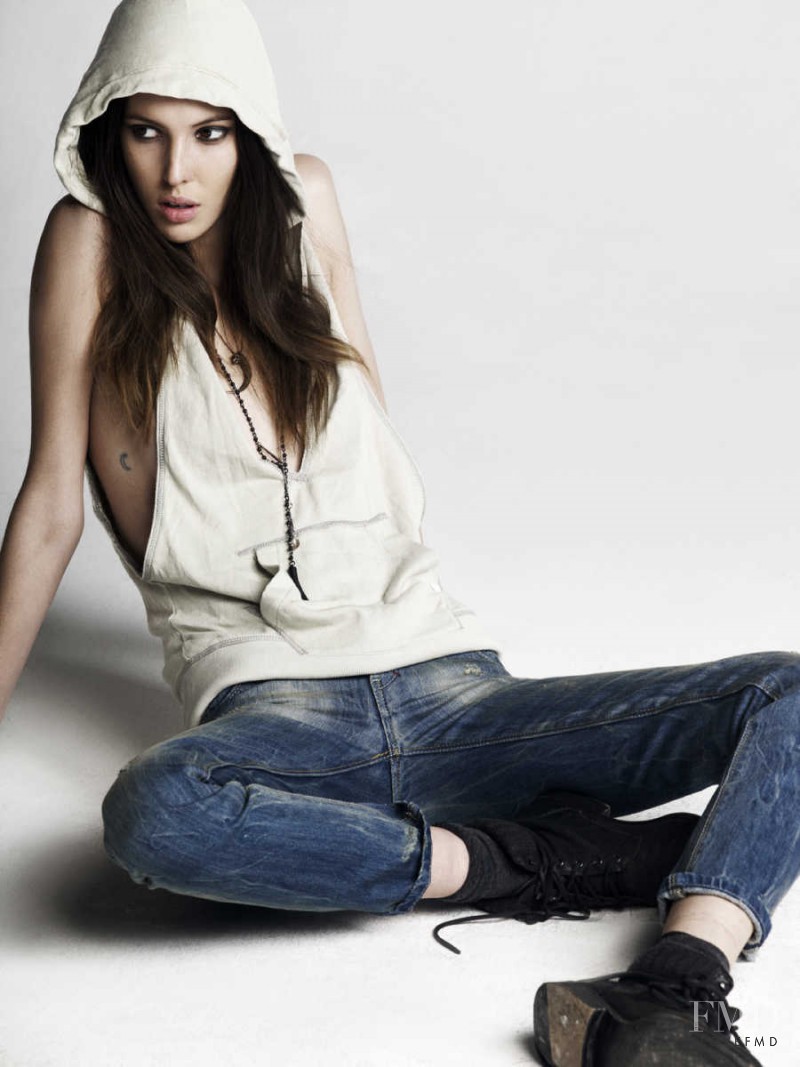 Ruby Aldridge featured in  the Able Jeans advertisement for Spring/Summer 2011