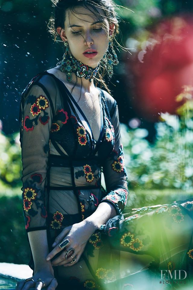 Ruby Aldridge featured in  the For Love & Lemons Amore Mia lookbook for Spring 2016