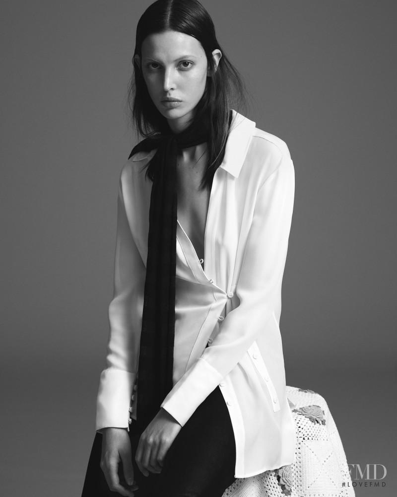 Ruby Aldridge featured in  the BLK DNM fashion show for Fall 2016