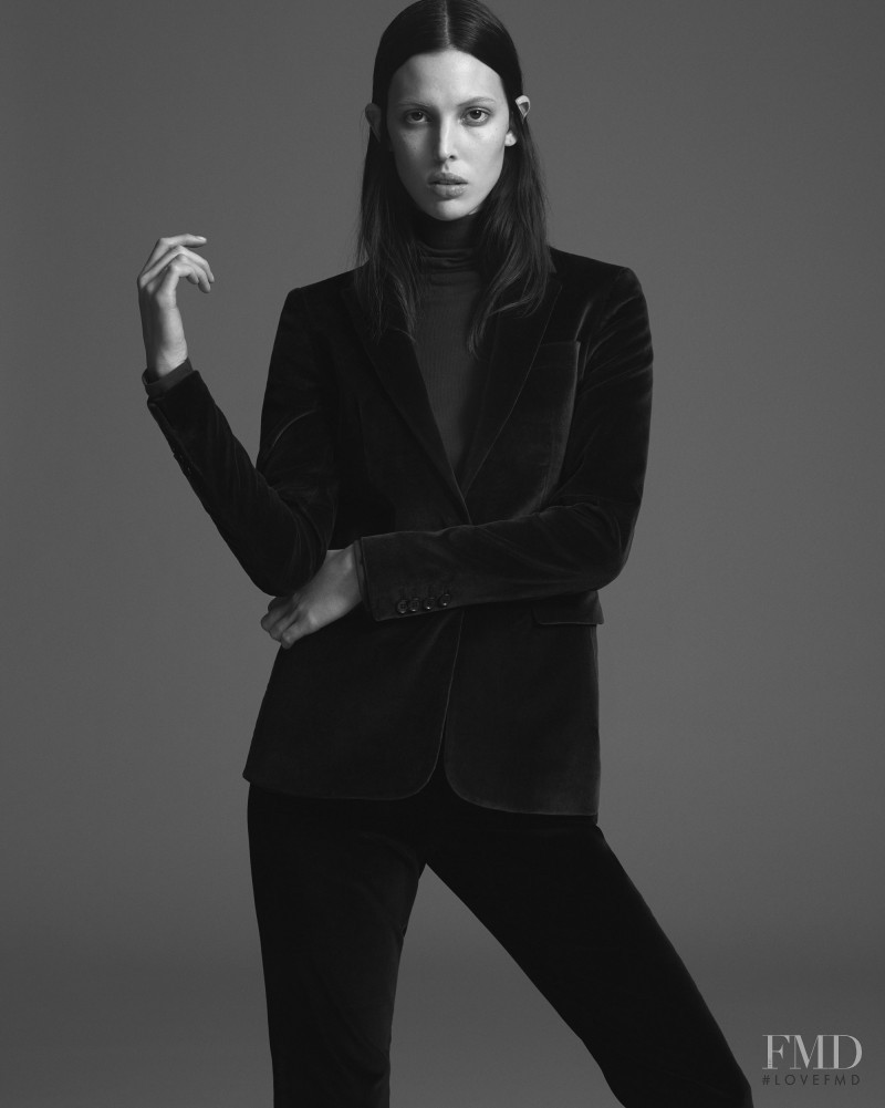 Ruby Aldridge featured in  the BLK DNM fashion show for Fall 2016