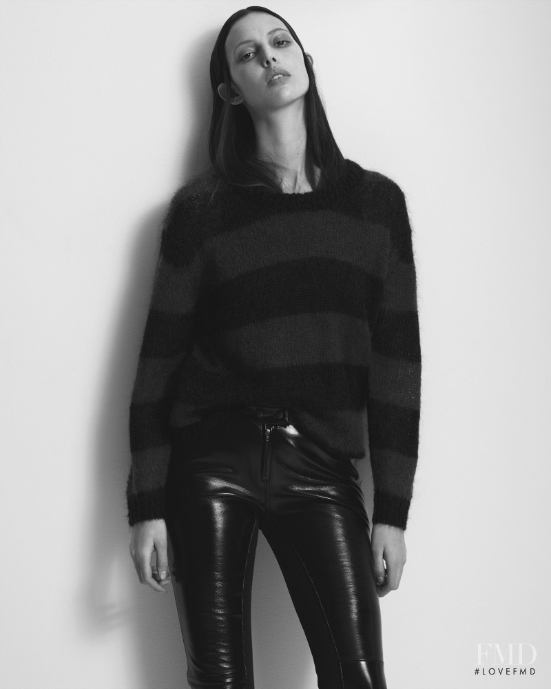 Ruby Aldridge featured in  the BLK DNM fashion show for Fall 2016