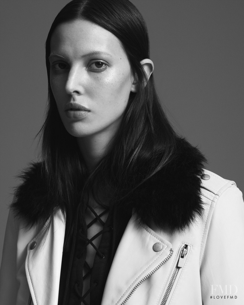 Ruby Aldridge featured in  the BLK DNM fashion show for Fall 2016